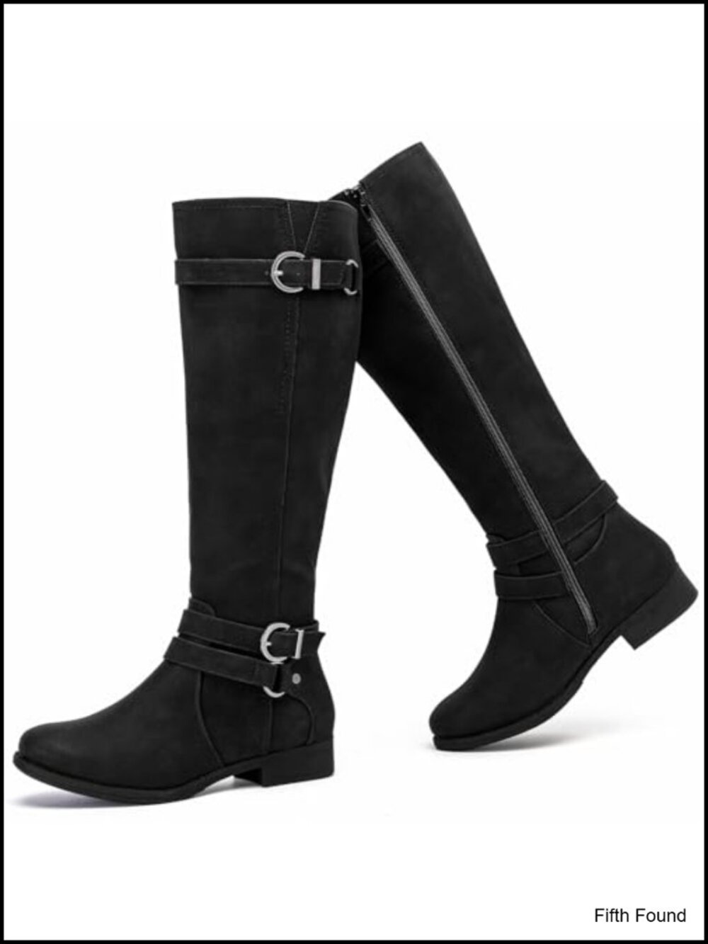 Women's Faux Leather Knee High Fashion Boots Round Toe Side Zip Tall Boots